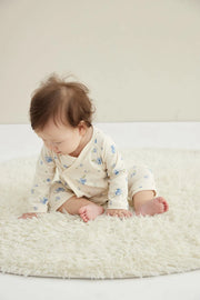 Norsu Baby Organic Kimono Sleeper-Blueberry