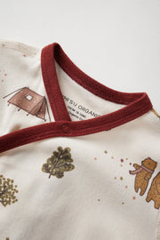 Norsu Baby Organic Kimono Sleeper-Camping