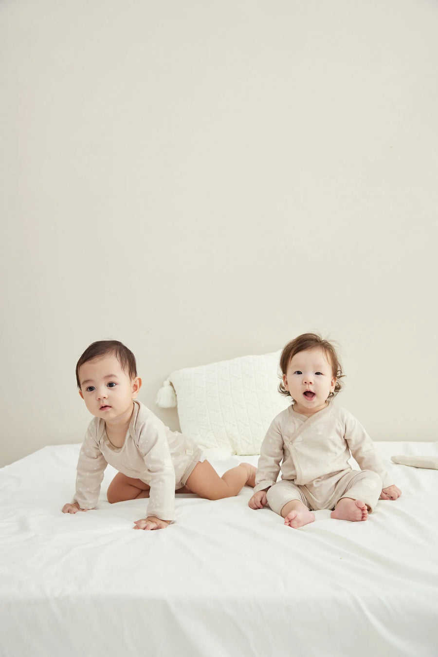 Norsu Baby Organic Kimono Sleeper-Stary