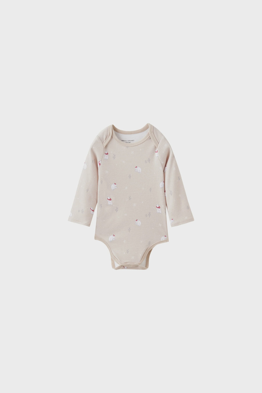 Norsu  Baby Organic Long-sleeve Onesie-Polar Bear