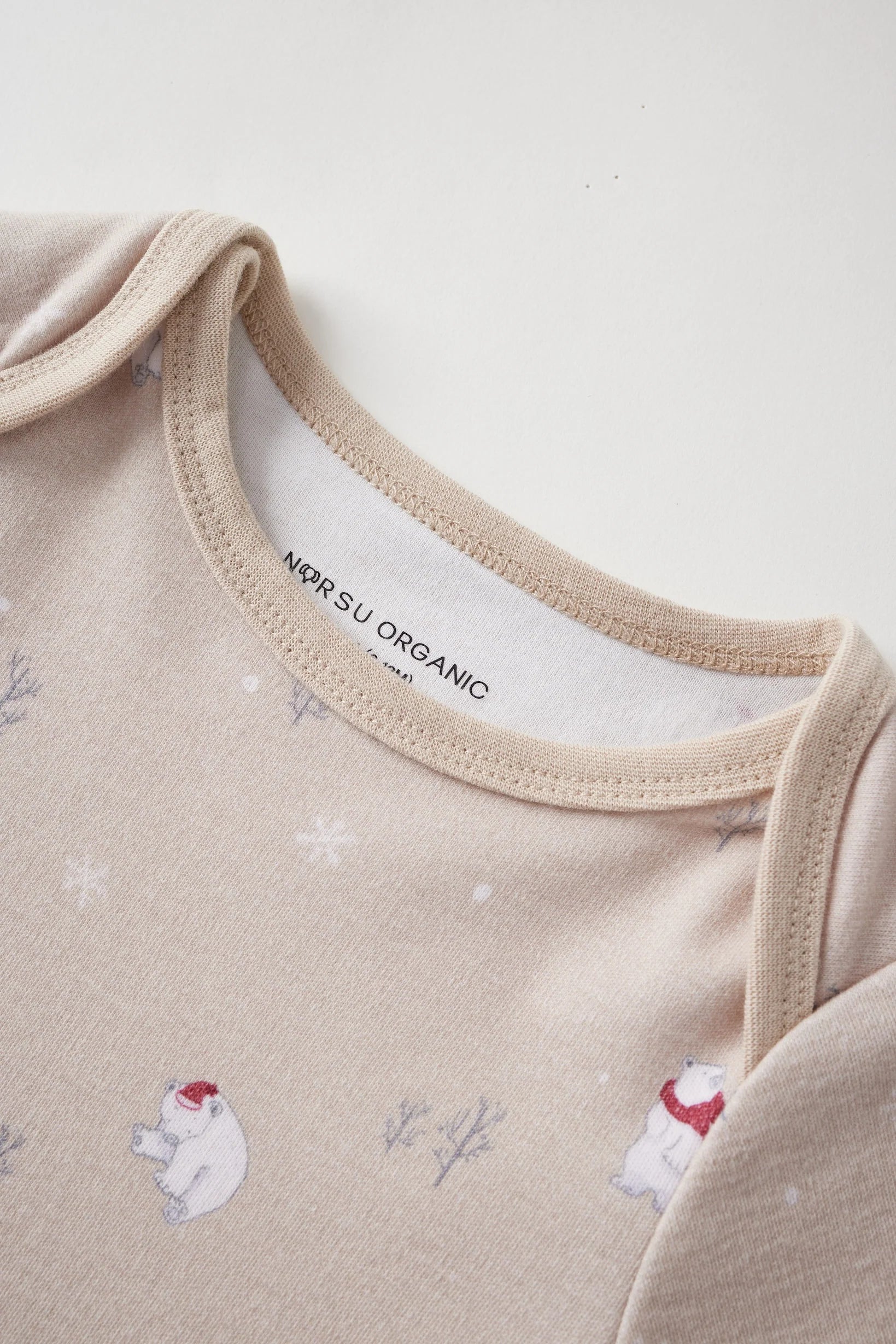 Norsu  Baby Organic Long-sleeve Onesie-Polar Bear