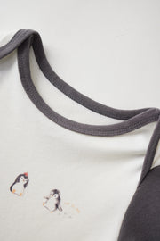 Baby Organic Long-sleeve Onesie-Baby Penguin