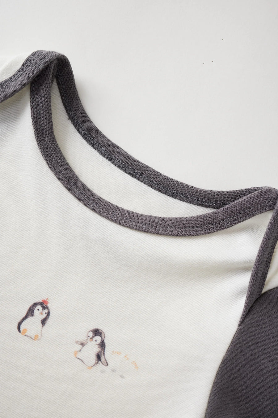Baby Organic Long-sleeve Onesie-Baby Penguin