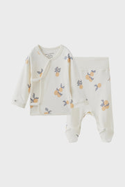 Norsu Infant Organic Kimono Set-Clementine