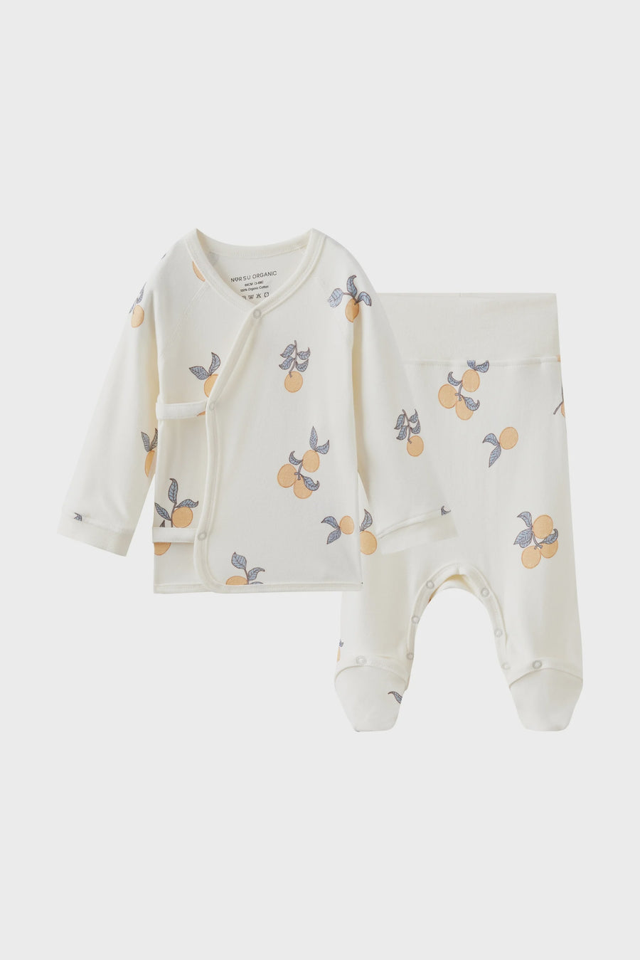 Norsu Infant Organic Kimono Set-Clementine