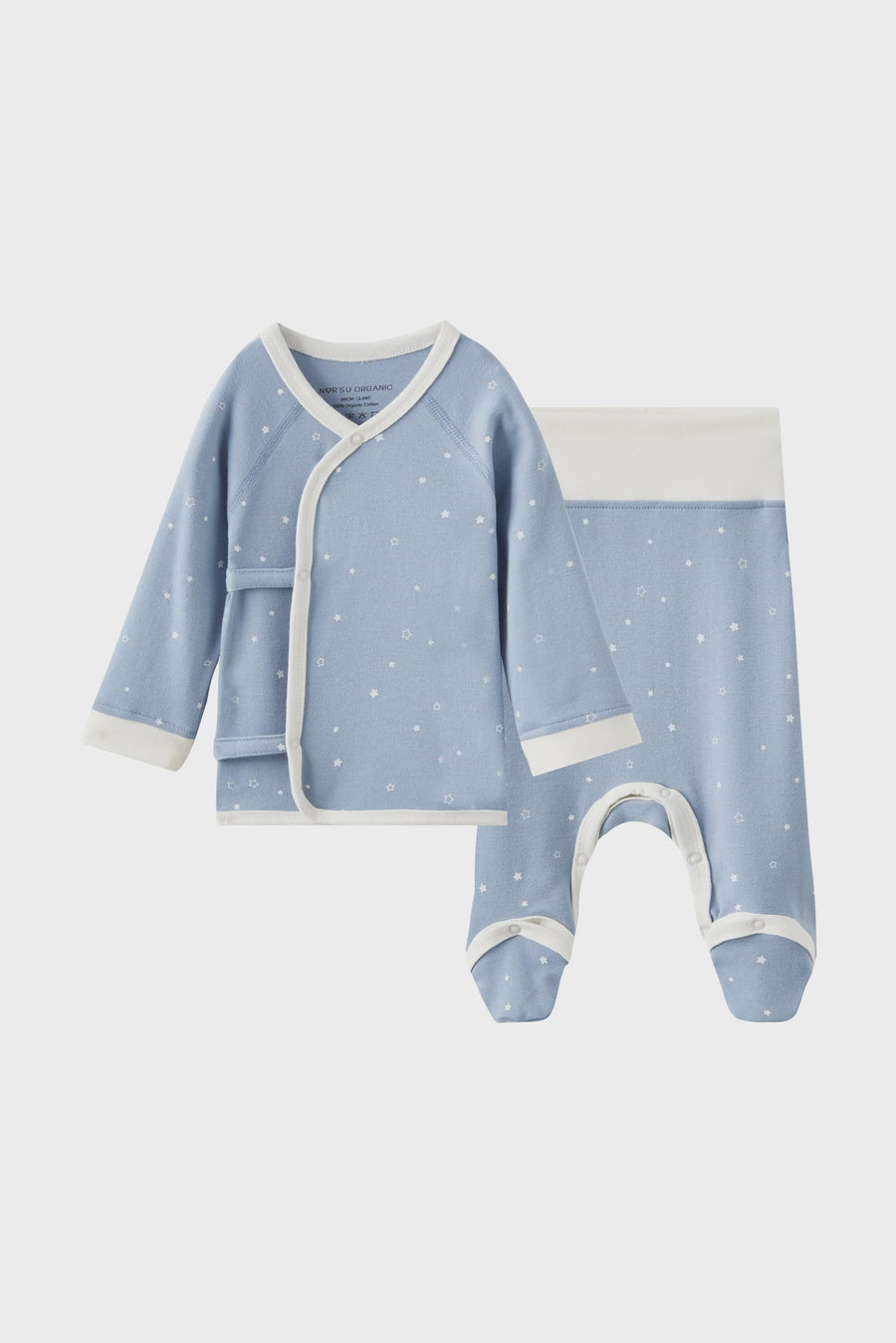 Norsu Infant Organic Kimono Set-Blue Starry