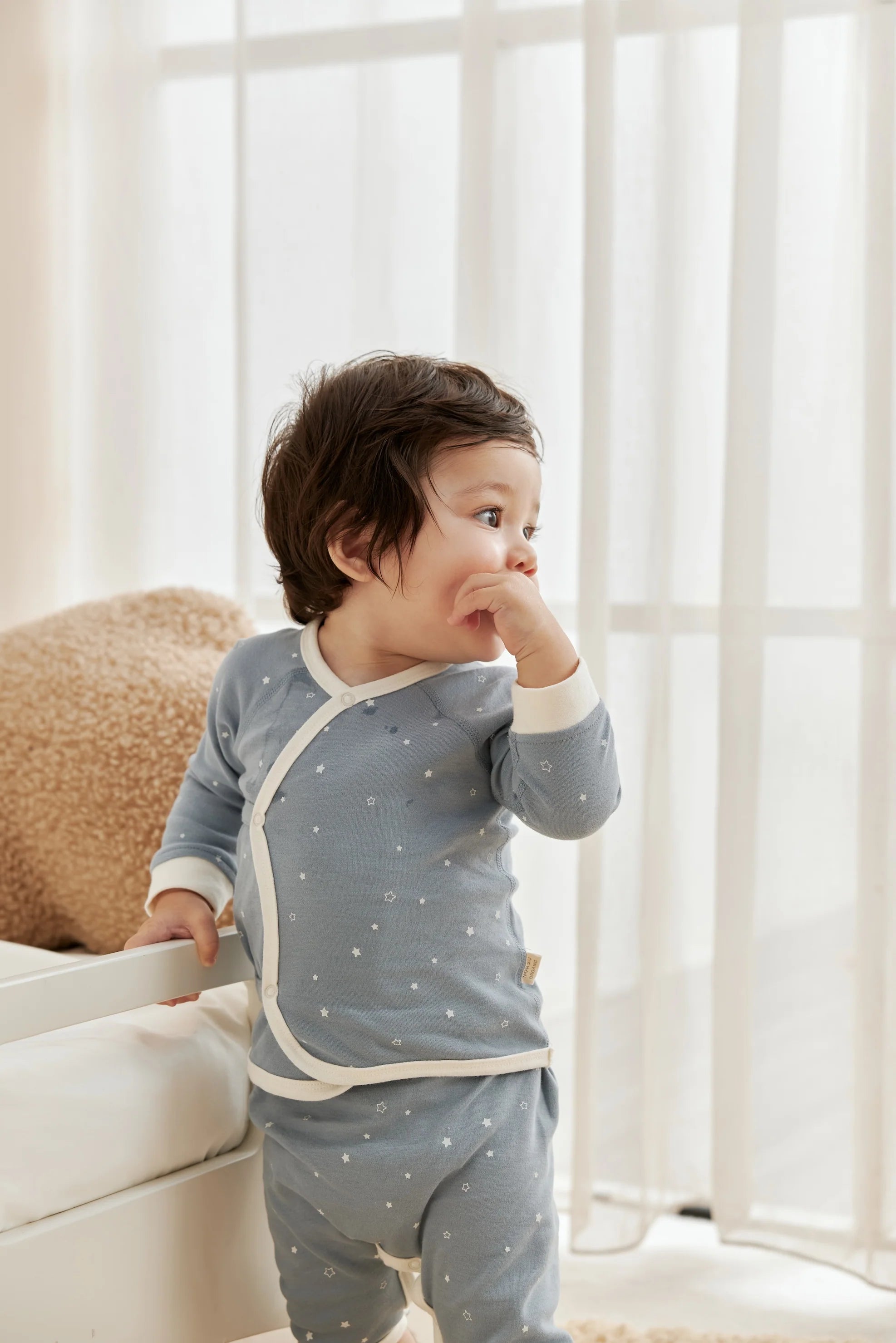 Norsu Infant Organic Kimono Set-Blue Starry