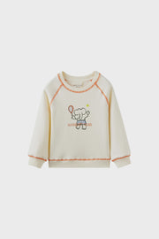 Norsu Toddler Organic Fleece Sweatshirt-Tennis