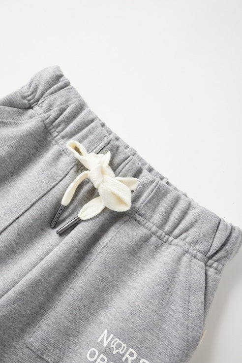 Norsu Organic Toddler French Terry Sweatpant-Mix Grey