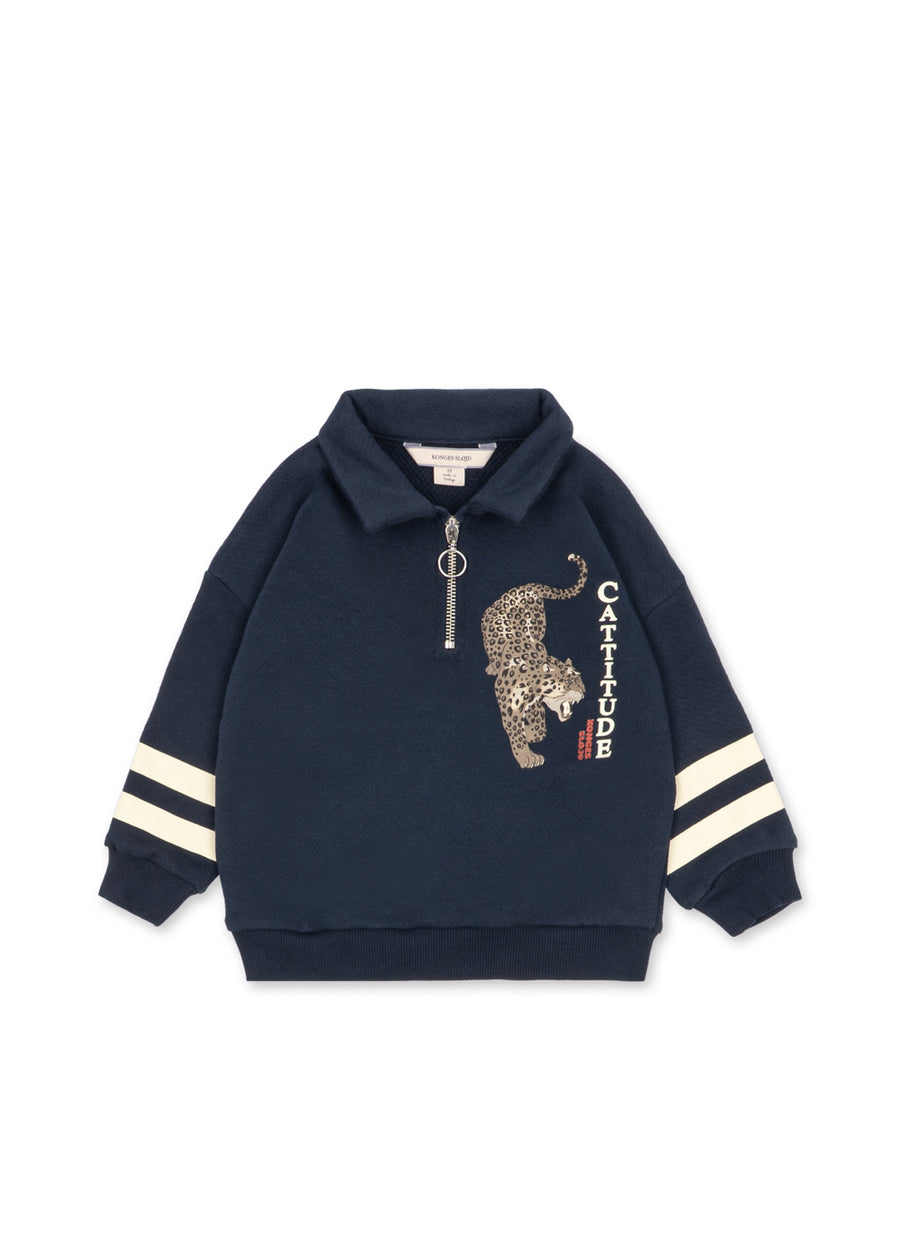 Konges Slojd LOUPY HALF ZIP POLO
