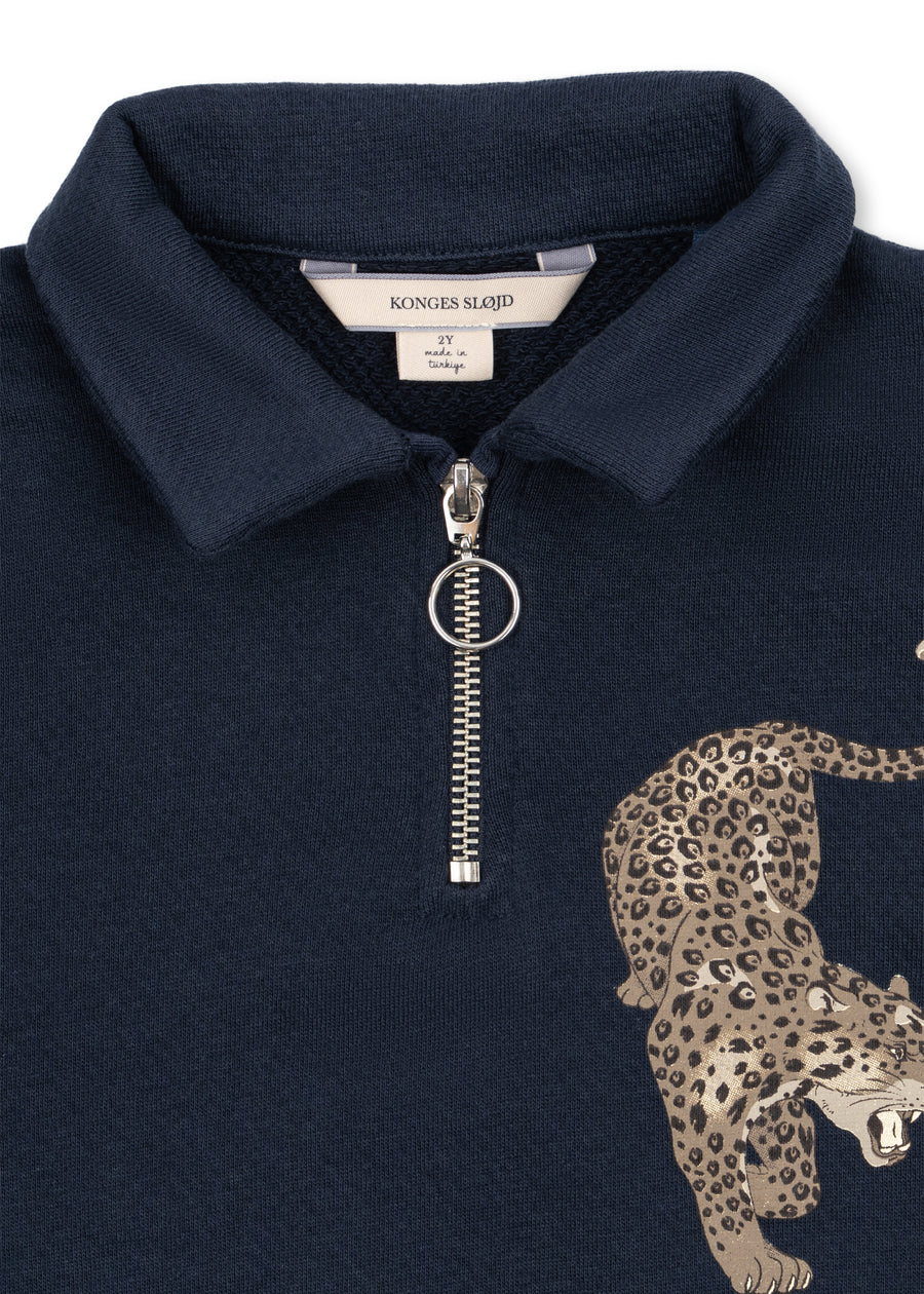 Konges Slojd LOUPY HALF ZIP POLO