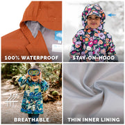 Jan & Jul Yellow | Kids Shell Jacket Puddle-Dry Waterproof Rain Jacket