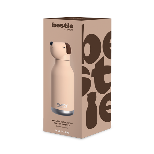 Asobu Bestie Beige Dog Water Bottle 16 oz