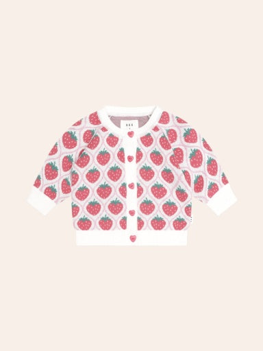 Huxbaby STRAWBERRY FIELDS CARDI