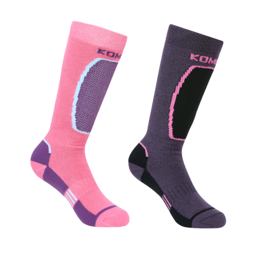 KOMBI The Brave Midweight Ski Socks Twin Pack- Children