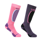 KOMBI The Brave Midweight Ski Socks Twin Pack- Children