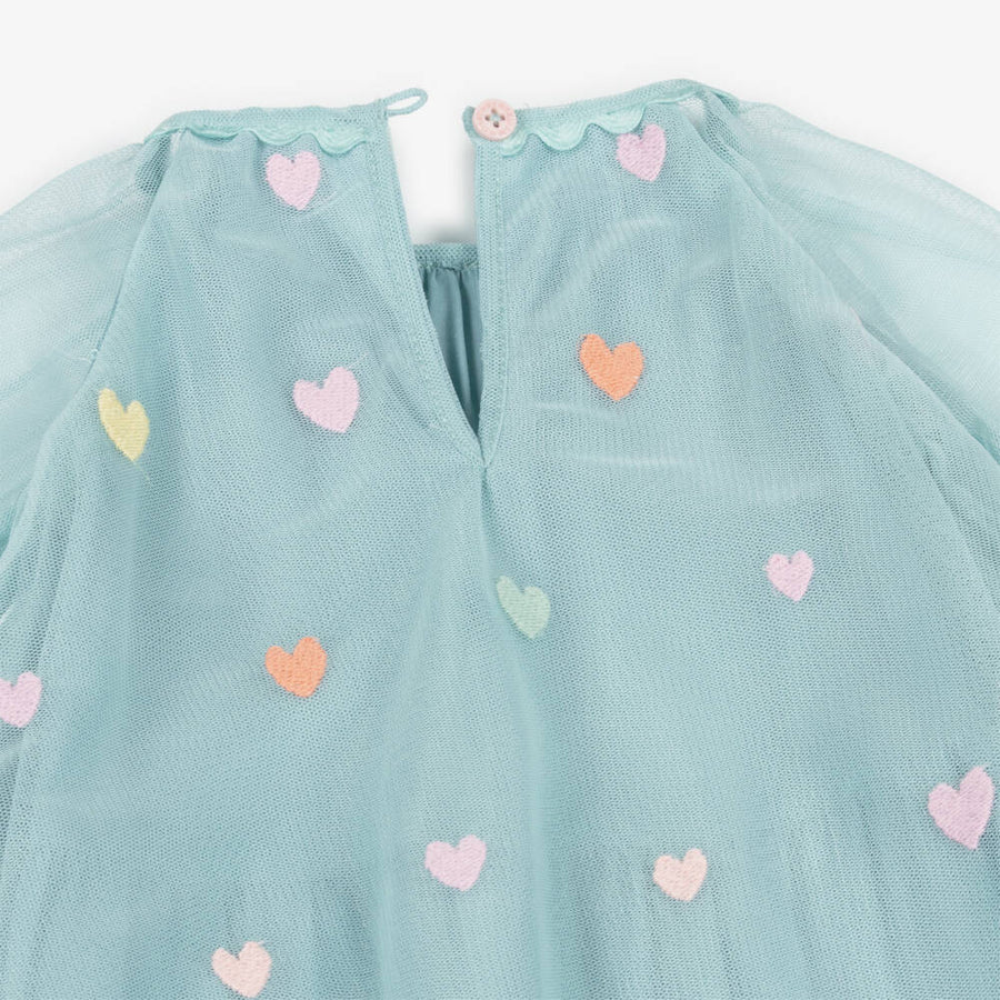 Stella McCartney Kids Baby Girls Pastel Green Tulle Hearts Dress