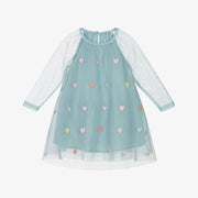 Stella McCartney Kids Baby Girls Pastel Green Tulle Hearts Dress