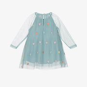 Stella McCartney Kids Baby Girls Pastel Green Tulle Hearts Dress