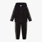 Stella McCartney Boys Black Cotton SMC Logo Tracksuit