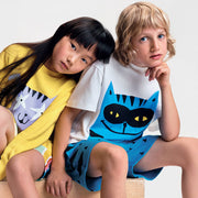 Stella McCartney Kids Boys Blue Organic Cotton Shorts