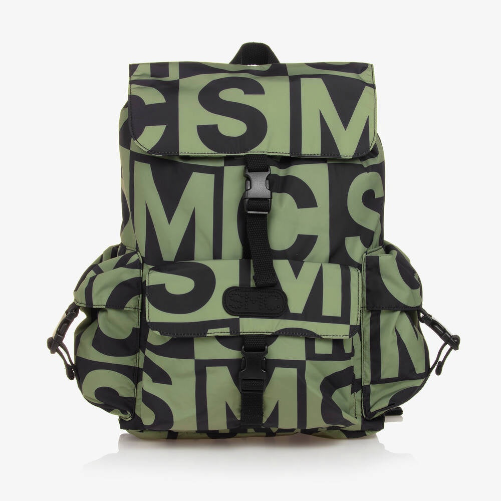 Stella  McCartney Kids Boys Green & Black Backpack (32cm)