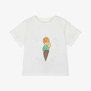 Stella McCartney Kids Baby Ivory Cotton Ice Cream T-Shirt