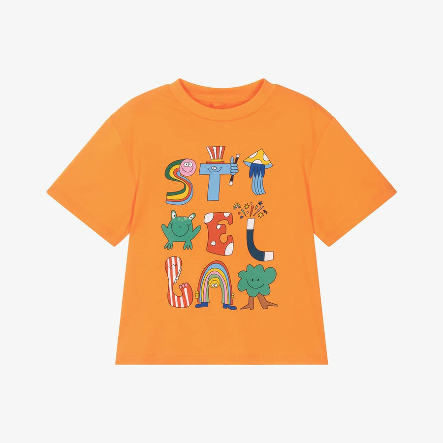Stella Kids Boys Orange Cotton Magic T-Shirt