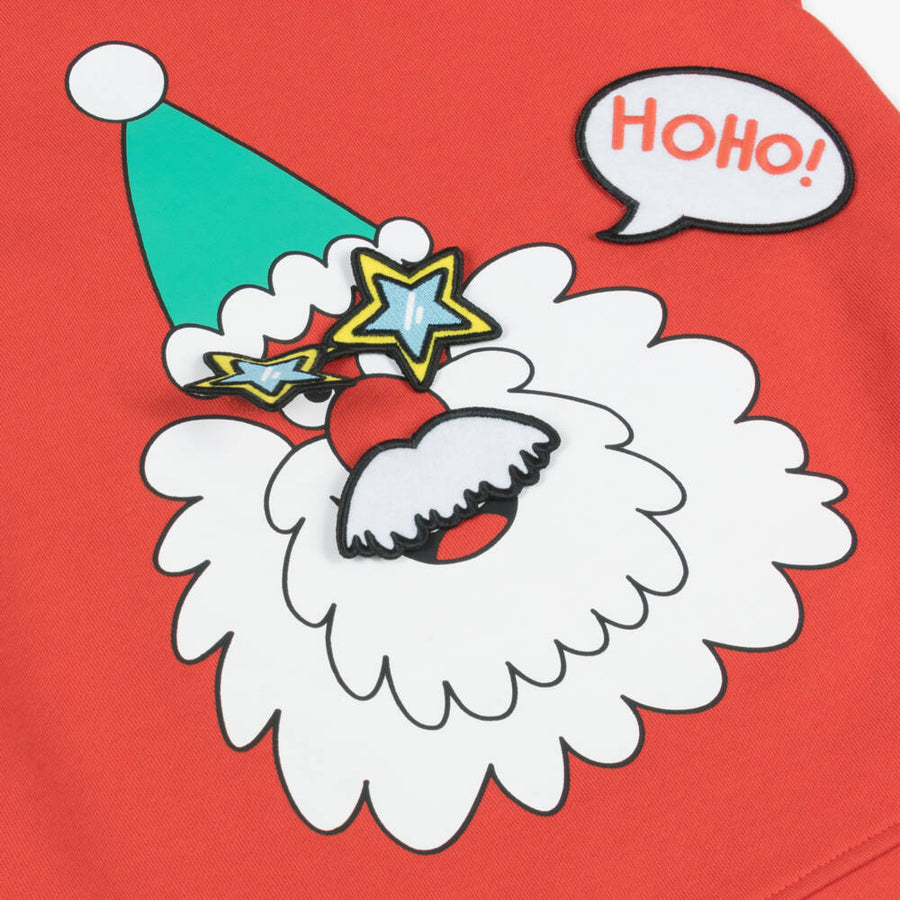 Stella McCartney Kids Boys Red Cotton Santa Sweatshirt