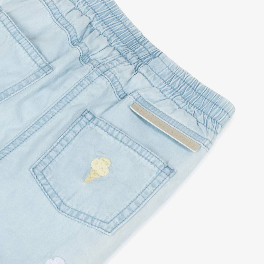 Stella McCartney Kids Girls Blue Chambray Trousers