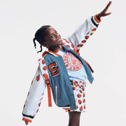 Stella McCartney Kids Girls Blue Denim Bomber Jacket