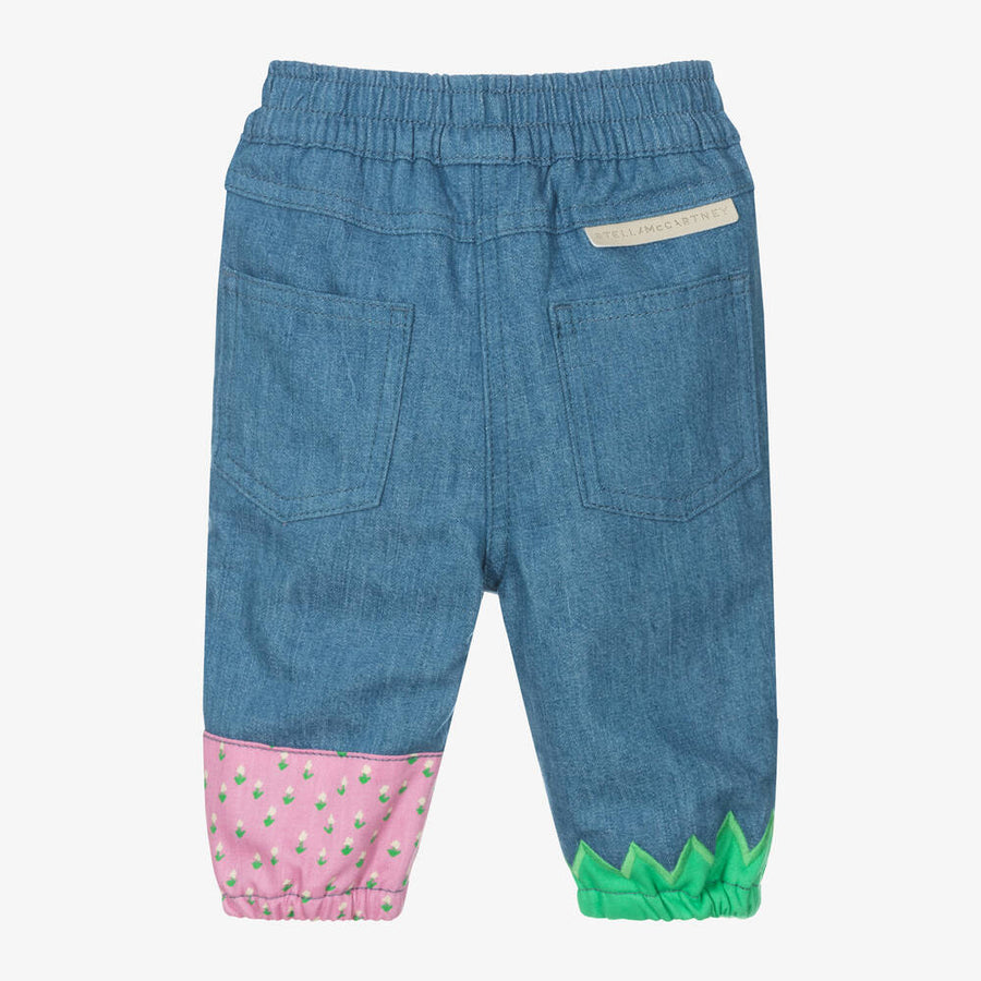 Stella McCartney Baby Girls Blue Denim Farm Trousers