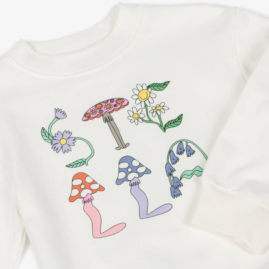 Stella Kids Girls Ivory Cotton Fairy Sweatshirt