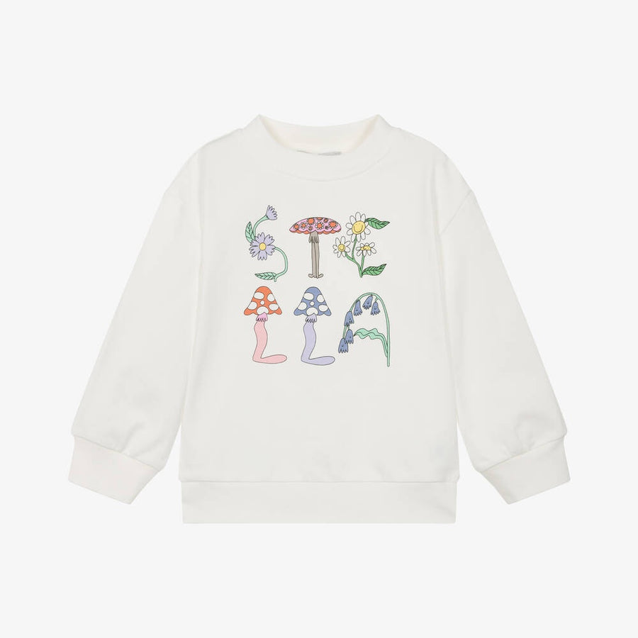 Stella Kids Girls Ivory Cotton Fairy Sweatshirt