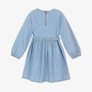 Stella McCartney Kids Flower Graphic Buckle Long-Sleeve Dress