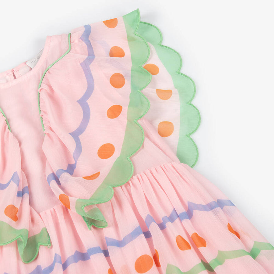 Stella Kids Girls Pink Chiffon Fairies Dress
