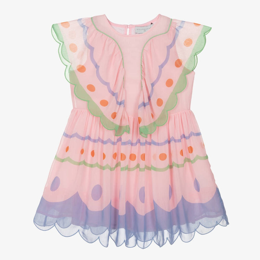Stella Kids Girls Pink Chiffon Fairies Dress