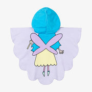 Stella McCartney Kids Girls Purple Cotton Fairy Poncho Towel