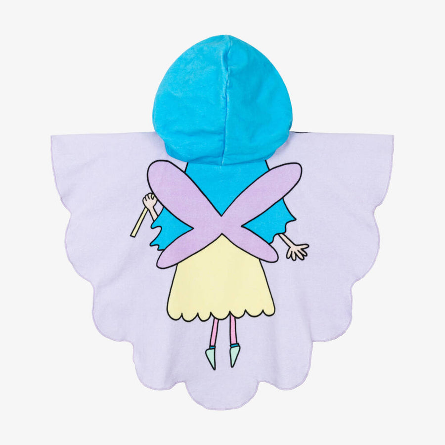 Stella McCartney Kids Girls Purple Cotton Fairy Poncho Towel