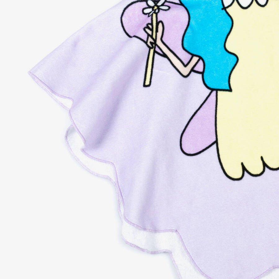 Stella McCartney Kids Girls Purple Cotton Fairy Poncho Towel