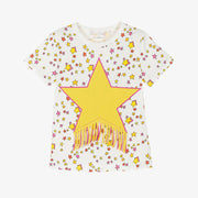 Stella McCartney Kids Star Graphic Fringed T-Shirt