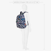 Stella McCartney Kids Navy Blue & White Star Backpack (42cm)