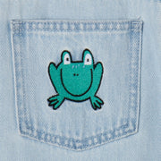 Stella Kids Boy Denim Shorts with Magic Land Embro