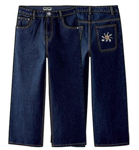 Moschino Kids Logo Denim Pants