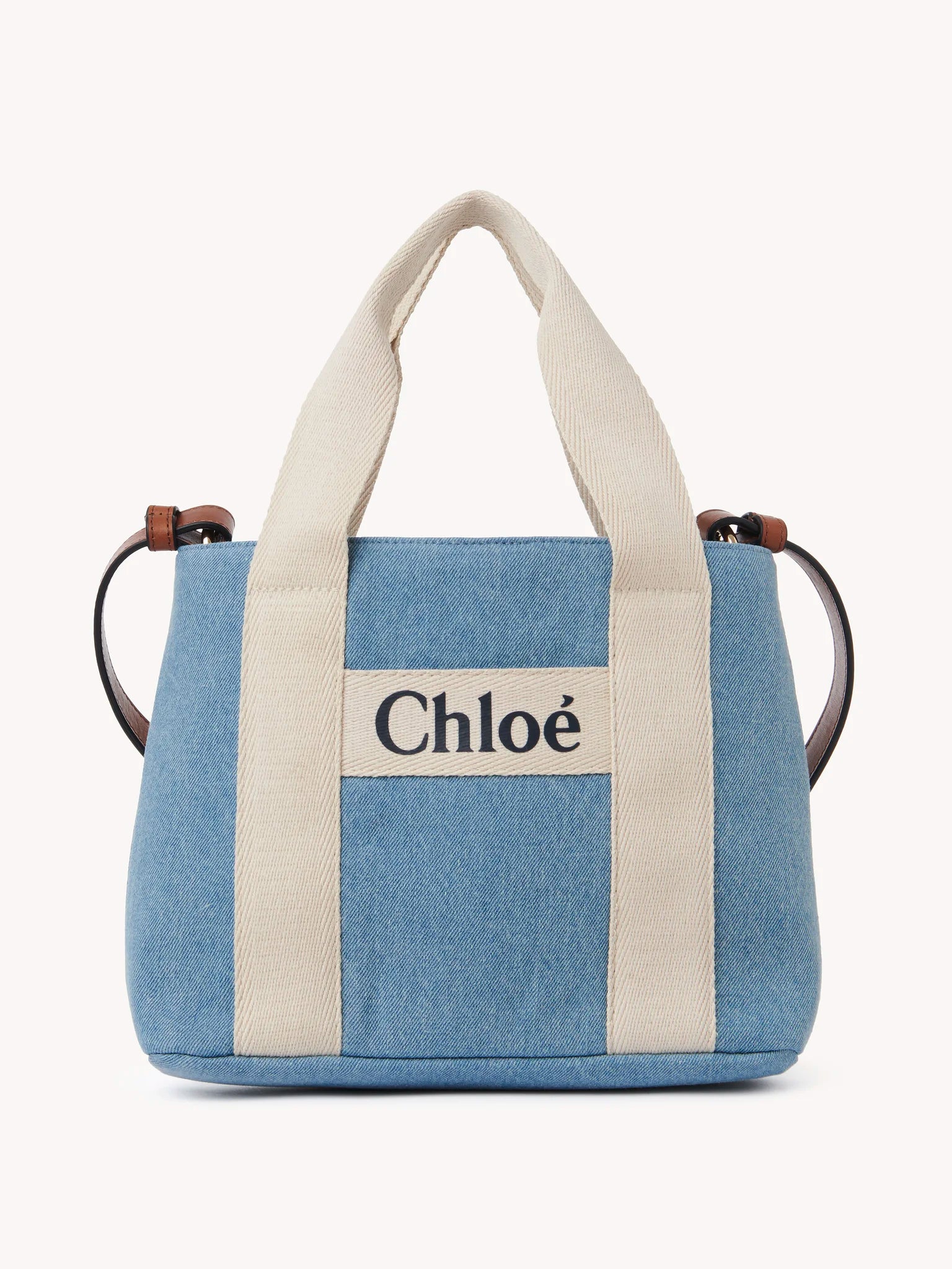 Chloé Blue Denim Shoulder Bag