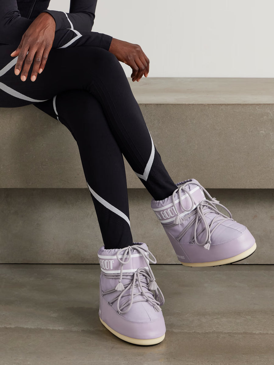 MOON BOOT MB ICON LOW NYLON LILAS