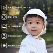 Jan & Jul White | Cozy Cotton Baby Bucket Hats