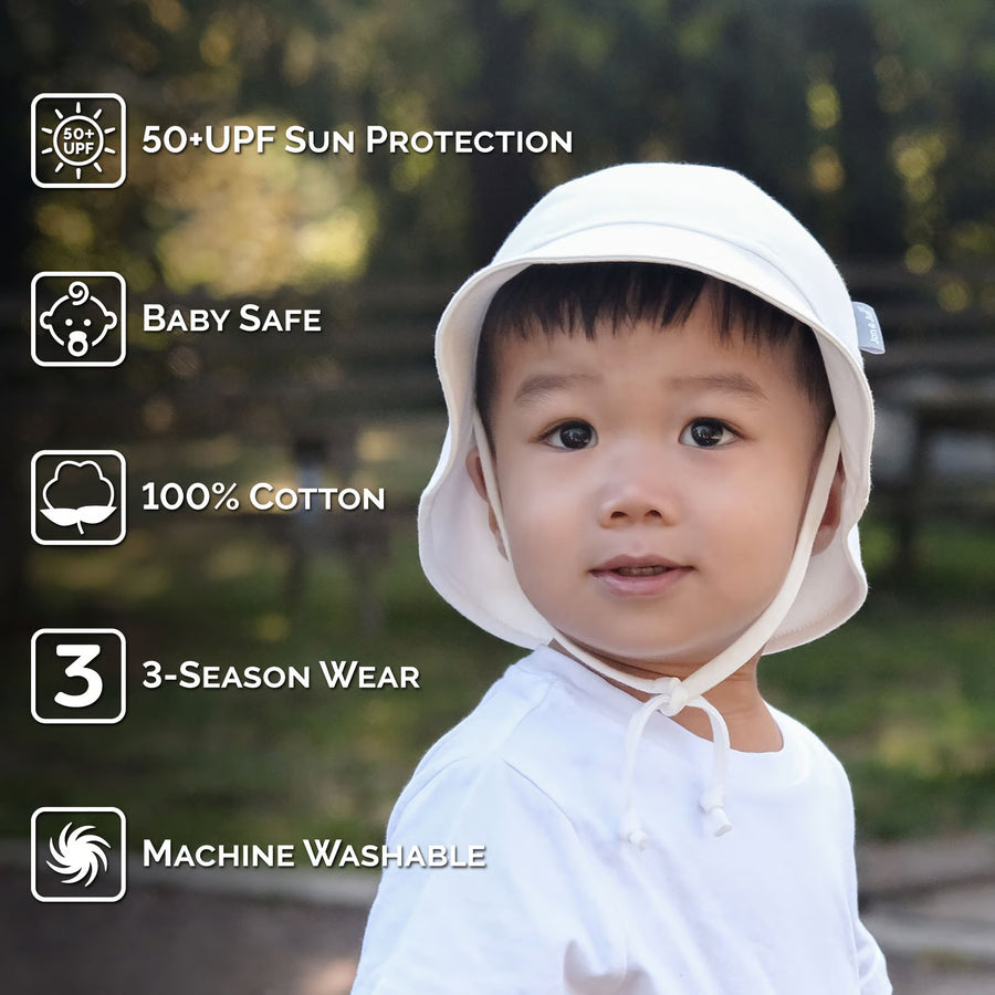 Jan & Jul White | Cozy Cotton Baby Bucket Hats