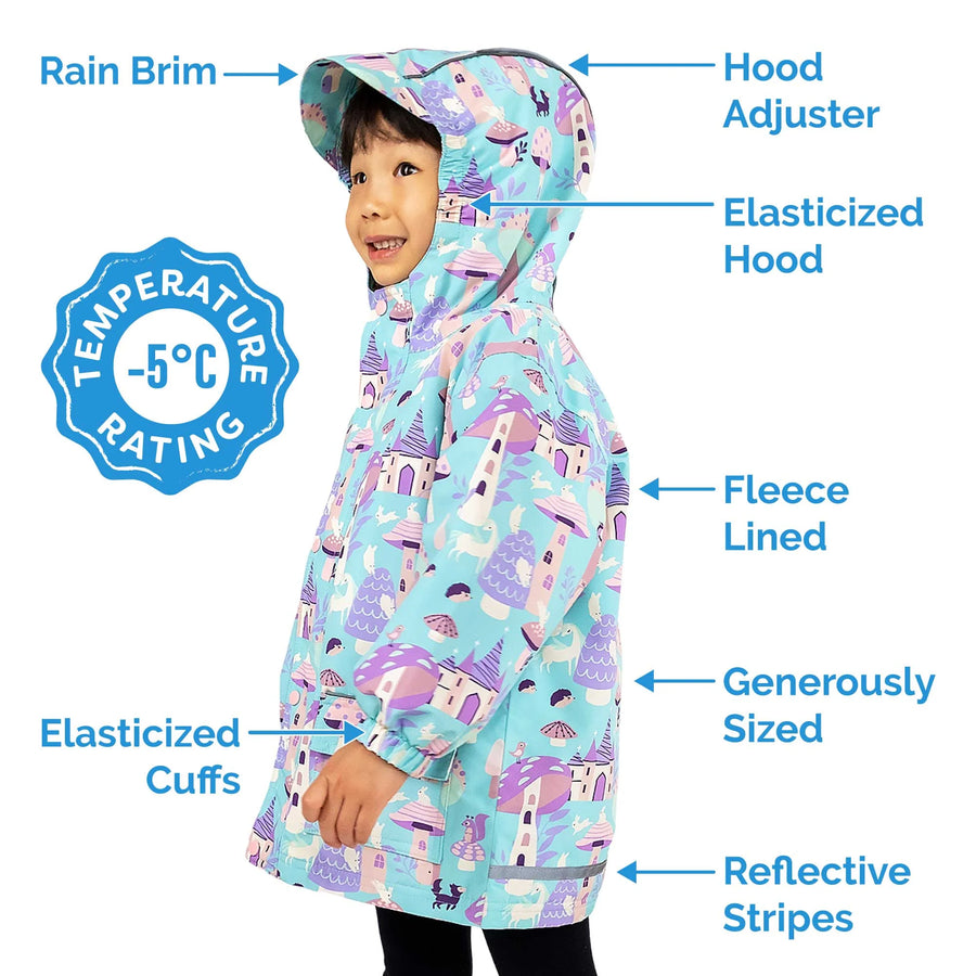 Jan & Jul Geo Bow | Cozy-Dry Rain Jacket