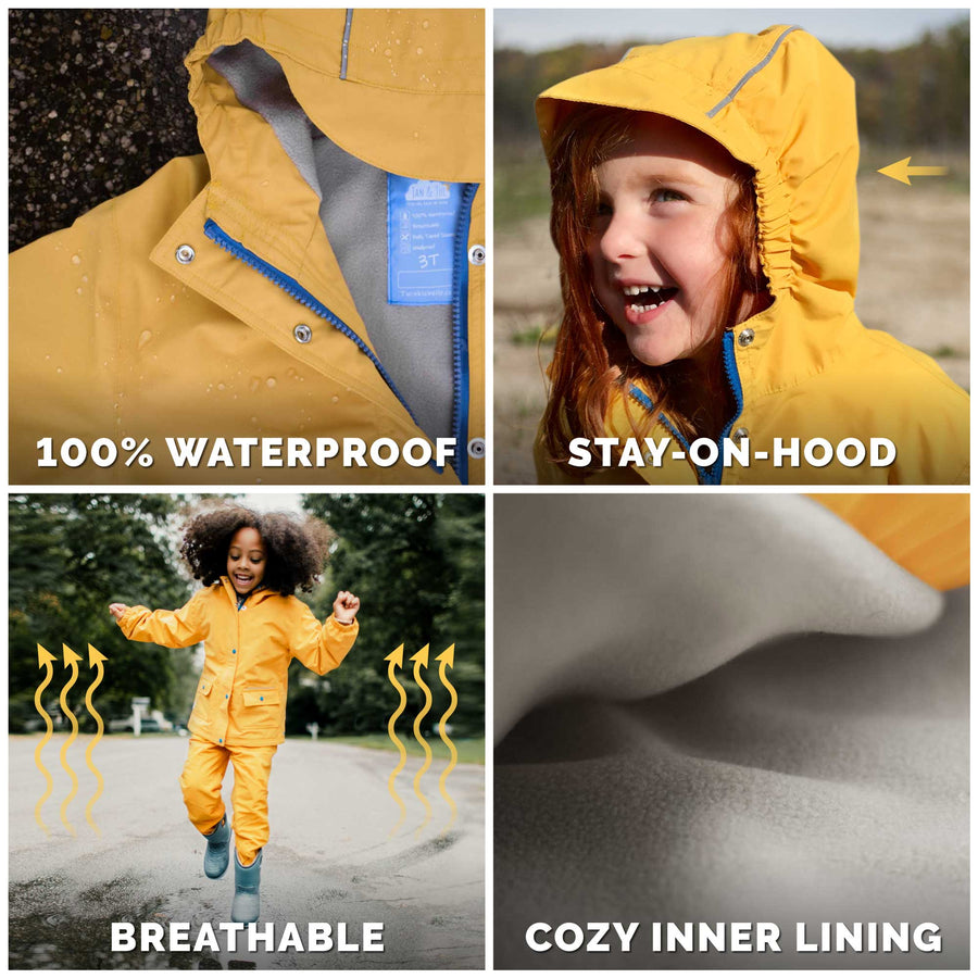 Jan & Jul Geo Bow | Cozy-Dry Rain Jacket